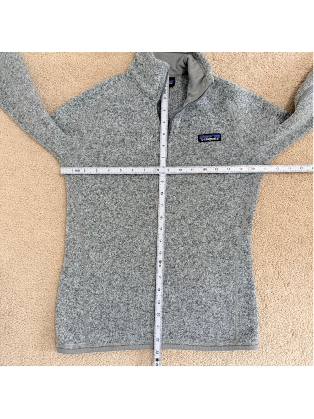 Patagonia Women's Gray Better Sweater Quarter Zip Pullover XS - Picture 10 of 11